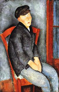 Amedeo Modigliani Young Seated Boy with Cap china oil painting image